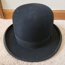 Antique Holbrook Supreme Derby Bowler Hat 6 7/8