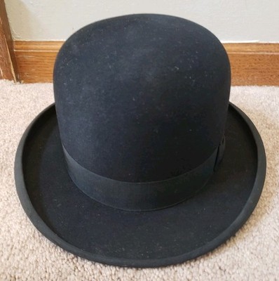 Antique Holbrook Supreme Derby Bowler Hat 6 7/8