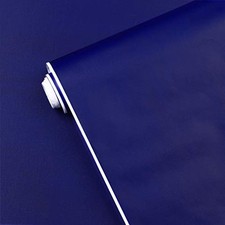 17.7" x118"  Dark Blue Peel and Stick Wallpaper Blue Contact Paper Waterproof 