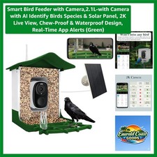 Smart Solar Bird Feeder Camera with AI Bird Identification 2K Live View