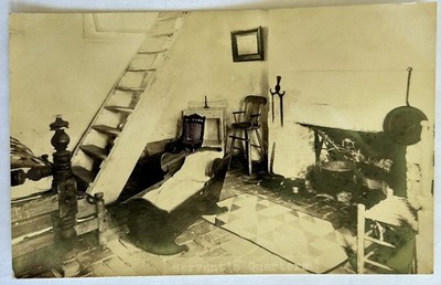 Servant's Quarters. Robert E Lee Mansion Real Photo Postcard. RPPC Arlington VA