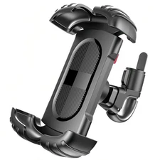 Motorcycle Phone Mount Military 100mph Anti-Shake Auto Lock Bike Phone Holder