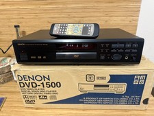Denon DVD-1500 DVD Video Player Black 24/96 PCM Audio Region 1, Tested Working