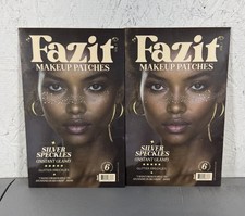 Lot Of 2 - Fazit Makeup Patches - Silver Face Glitter Speckles 2 Packs -12 Total