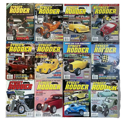 Vintage 1992-2008 Street Rodder Magazines 12 Issues Hot Rods Custom Cars Garage