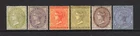 Jamaica 1905 Range of QV issues to 2/- mint. SG 46/7, 49/50, 53 & 56, Cat £86+
