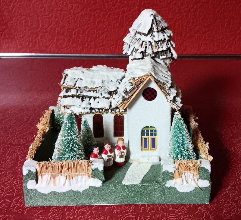 Christopher Radko Shiny Brite Sparkle Town Church, Great Condition