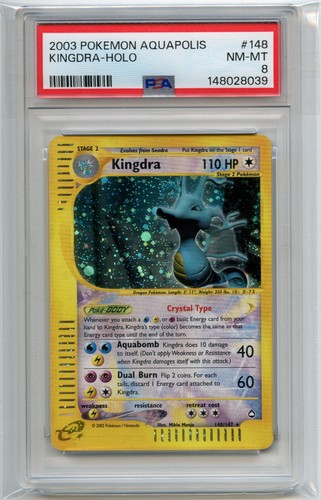 Kingdra graded PSA 8 for sale on eBay