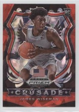2020-21 Panini Prizm Draft Picks Crusade Red Ice Prizm James Wiseman #82 1k90