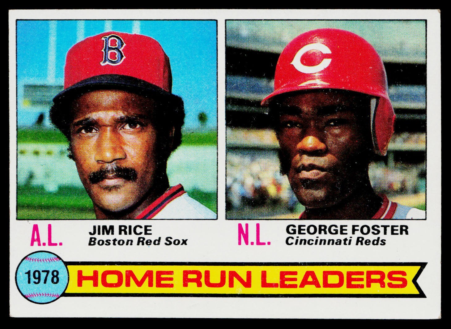 1979 Topps SET-BREAK #2 1978 Home Run Leaders (Jim Rice / Foster) EX or Better