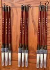 Paint Brushes Three 3 Set of 3 Brushes Large, Medium  Small LOT 9 BRAND NEW