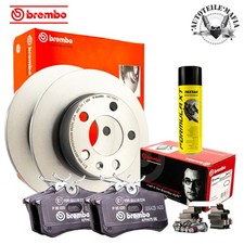 BREMBO Bremsensatz Bremsbelag + Bremsenreiniger  hinten für AUDI SEAT SKODA