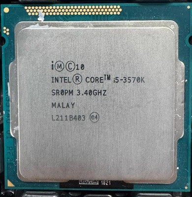 3rd Gen Intel Core i5-3570K LGA1155 CPU Processor 3.4GHz SR0PM 6MB Quad Core 77W