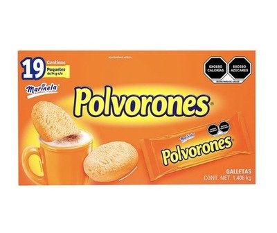 Marinela Polvorones Cookies & Biscuits 19 Pack 1.406kg Box Pantry Snack