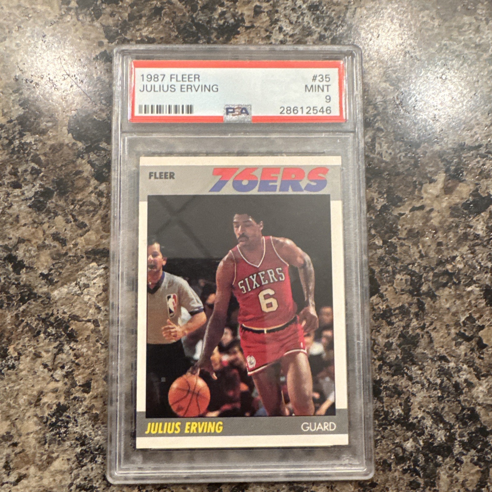 1987-88 Fleer Julius Erving #35 PSA 9 MINT HOF