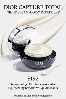 Ultra Soft!CHRISTIAN DIOR Capture Night Crème High Performance Anti Aging 50ml