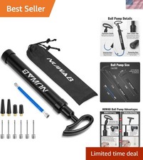 10.6 Inch Ball Pump, Lightweight Portable Manual Pump for Football, Basketbal...