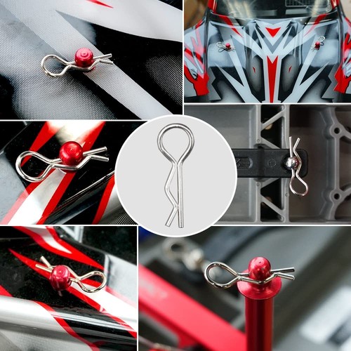 GLOBACT 100Pcs Universal RC Body Clips Pins for All 1/8 1/10 1/12 Scale... - Picture 2 of 6