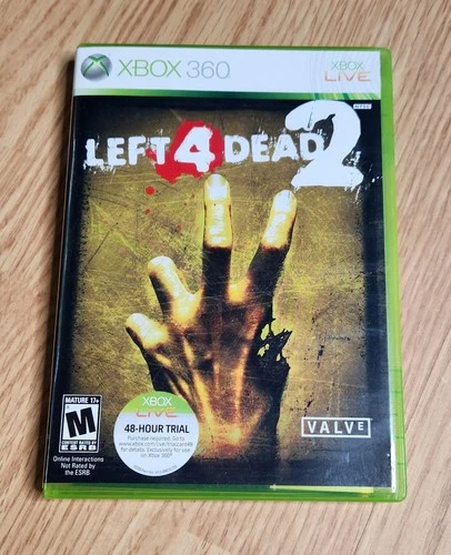 Left 4 Dead 2 Xbox 360 Valve M Rated Manual Included