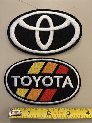 2 Pc - Toyota (Iron on patches) TRD / Truck / Racing / Sports Car / Drifting