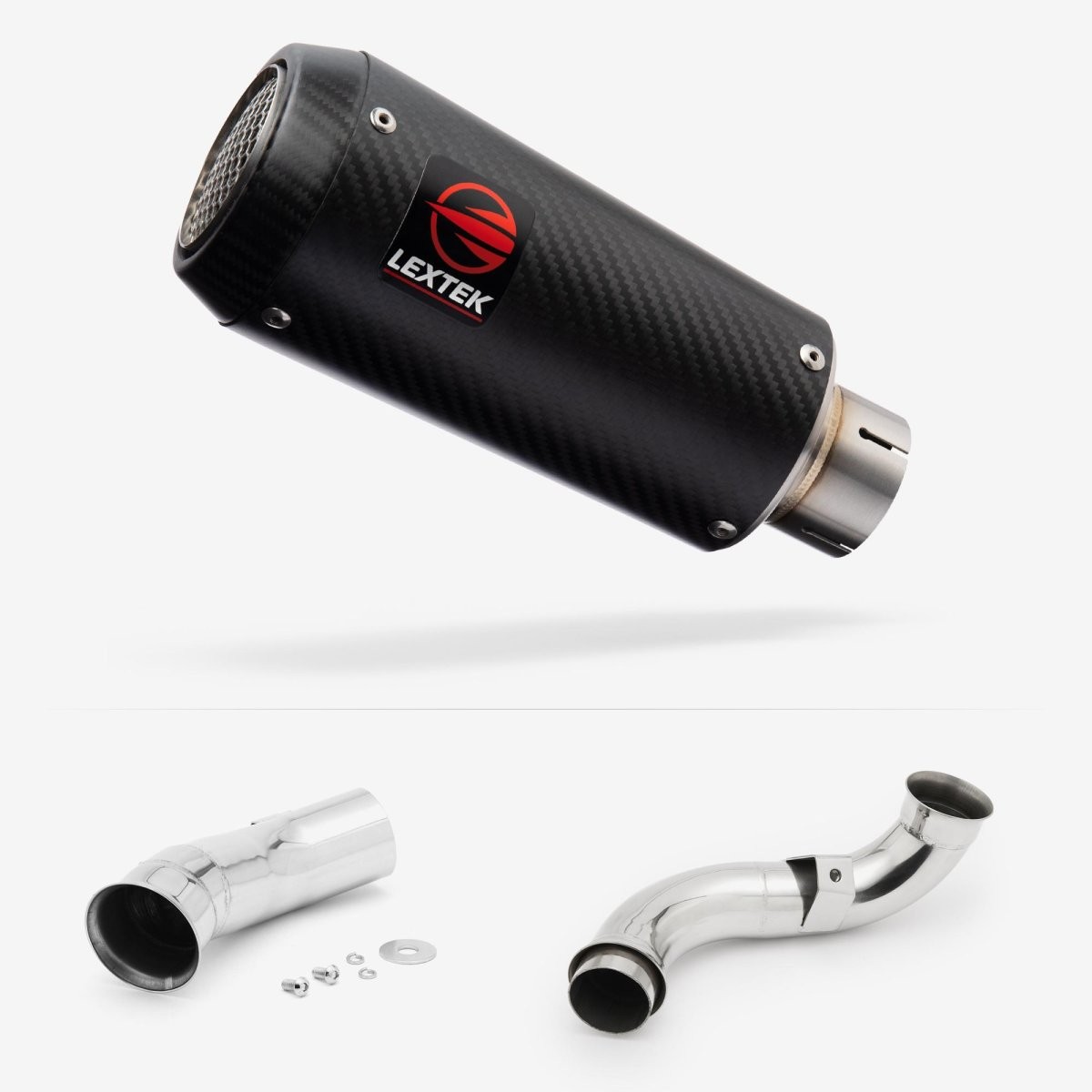 Lextek Slip-on Stainless Steel 180mm Exhaust for KTM 790 Duke 18-21