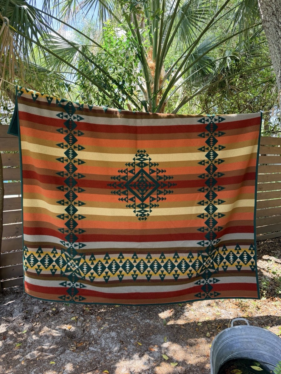 RARE Vintage Pendleton Chief Joseph Beaver State Wool Blanket