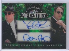 DAN AYKROYD JOHN GOODMAN Autograph 2026 Leaf Metal Pop Century Blues Bros. 1/1