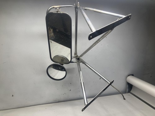 1987-2005 Peterbilt 330 STAINLESS Left/Driver Door Mirror - Used