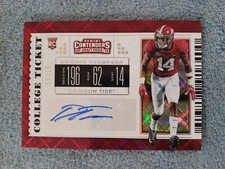 Deionte Thompson #/15 RC Auto 2019 Contenders Diamond Prizm Alabama Crimson Tide