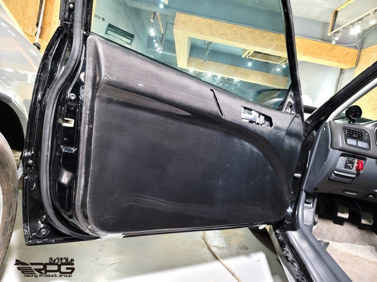 RPG Vacuum Carbon RR Door Card for 96 97 98 99 00 Honda Civic EK