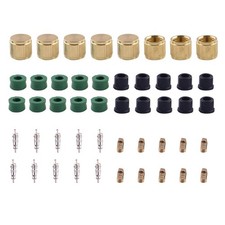 HVAC Refrigerant Charging Hose Core Caps Repair Kit with 1/4&3/8 Gaskets Parts@