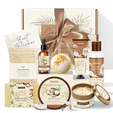 Gifts for Women Happy Birthday Gift Baskets, Bath and Body Set Brown