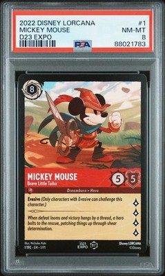 2022 DISNEY LORCANA PROMO D23 EXPO #1 MICKEY MOUSE - BRAVE LITTLE
