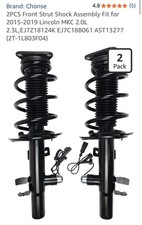 2Pcs- 2015-2019 Lincoln MKC Front Shock Strut...