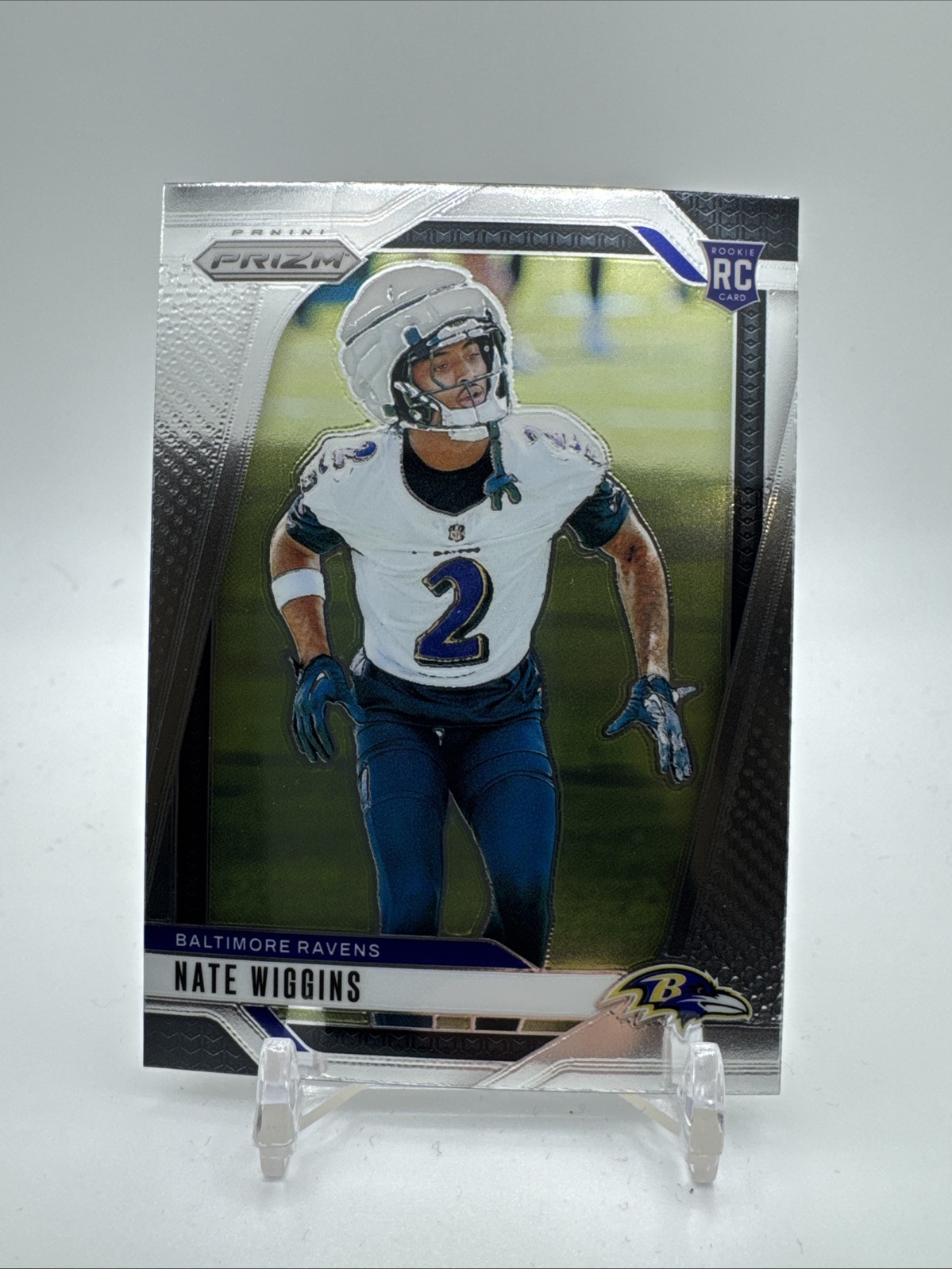 2024 Panini Prizm Football Rookie RC #380 Nate Wiggins
