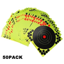 50 Packs Shooting Targets Reactive Range Paper Target Gun Shoot Rifle