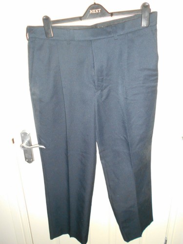 F\u0026F DARK NAVY BLUE OFFICE WORK TROUSERS 