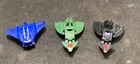 Vintage Mini Transformers Jet Figures lot - Treadbolt, Whisper, Ground-shaker