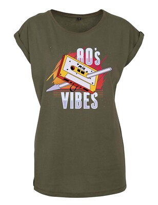 ''80s Kassette Vibes'' Damen Shirt Print Aufdruck Logo Musik Lustig Hobby Geschenk