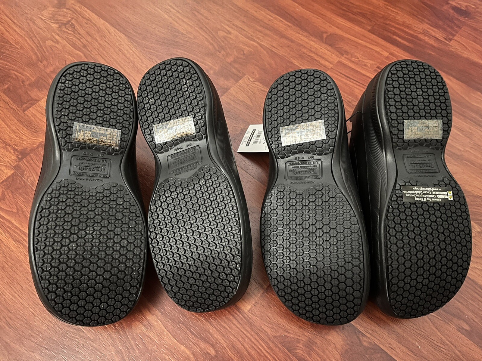 Lotto 2 Scarpe Antiscivolo TredSafe Nere Unisex Enduro Pro Donna 8 Uomo 7