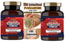 Remove Parasite ANTI PARASITE & CANDIDA DETOX Body Cleanse ULTRA COLON 180 caps