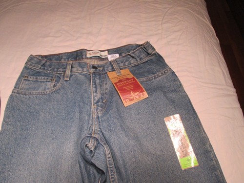 2 Pair Levi Strauss & Co. Boot Cut Boys 12 Husky Blue Jeans Adjustable Waist - Picture 3 of 3