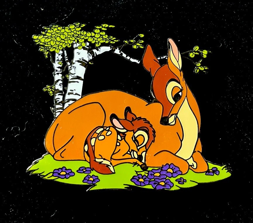 Broche LE 100 AP Disney Shopping Bambi & His Mother Under Tree raro 2009 - Imagem 4 de 4