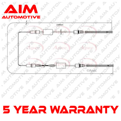 Hand Brake Cable Rear Aim Fits Ford Transit 1985-1991 1.6 2.0 2.4 D 2.5