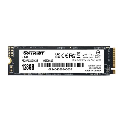 Patriot P320 128GB SSD 2280 M.2 PCIe Gen3 x4 NVMe 1.3 Internal SSD For PC/Laptop