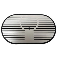 15" Oval Air Cleaner Kit - Black with Raised Billet Top, Custom -Sits Horizontal