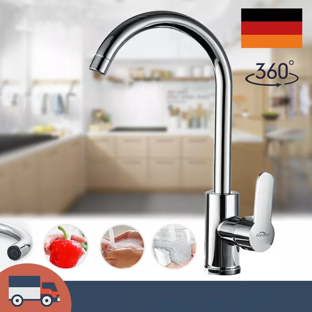 360° Edelstahl Wasserhahn Spültischarmatur Küchenarmatur Küche Mischbatterie