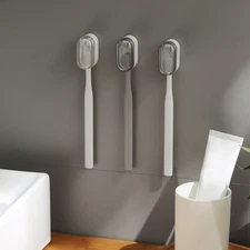 Dust-proof Toothbrush Holder Home Design Wall Mounted Tooth Brush Bathroom