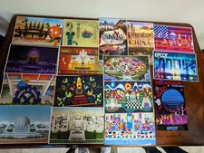 Disney Posters (16 total) Lot #10 Epcot Its A Small World Canada China Tiki Room