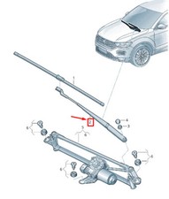 VW T-Roc A1 Wischer Arm Vorne Links LHD 2GA955409A03C 2GA955409A 03C Neu Echt
